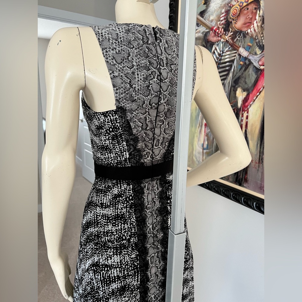 NEW BCBGMaxAzria “Sienna” Black & Gray High-Low Dress – Size 0 - Picture 10 of 16